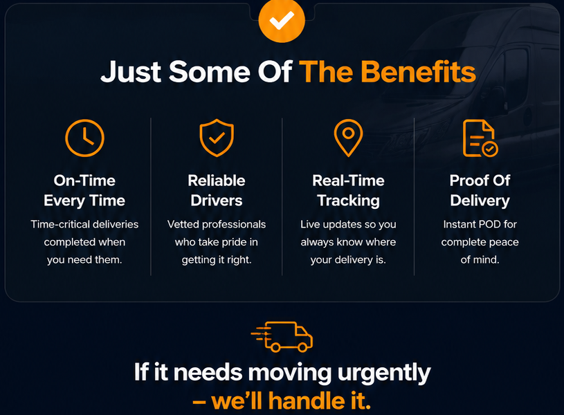 Same-Day Courier UK | Direct Reliable Delivery | Real Dispatch